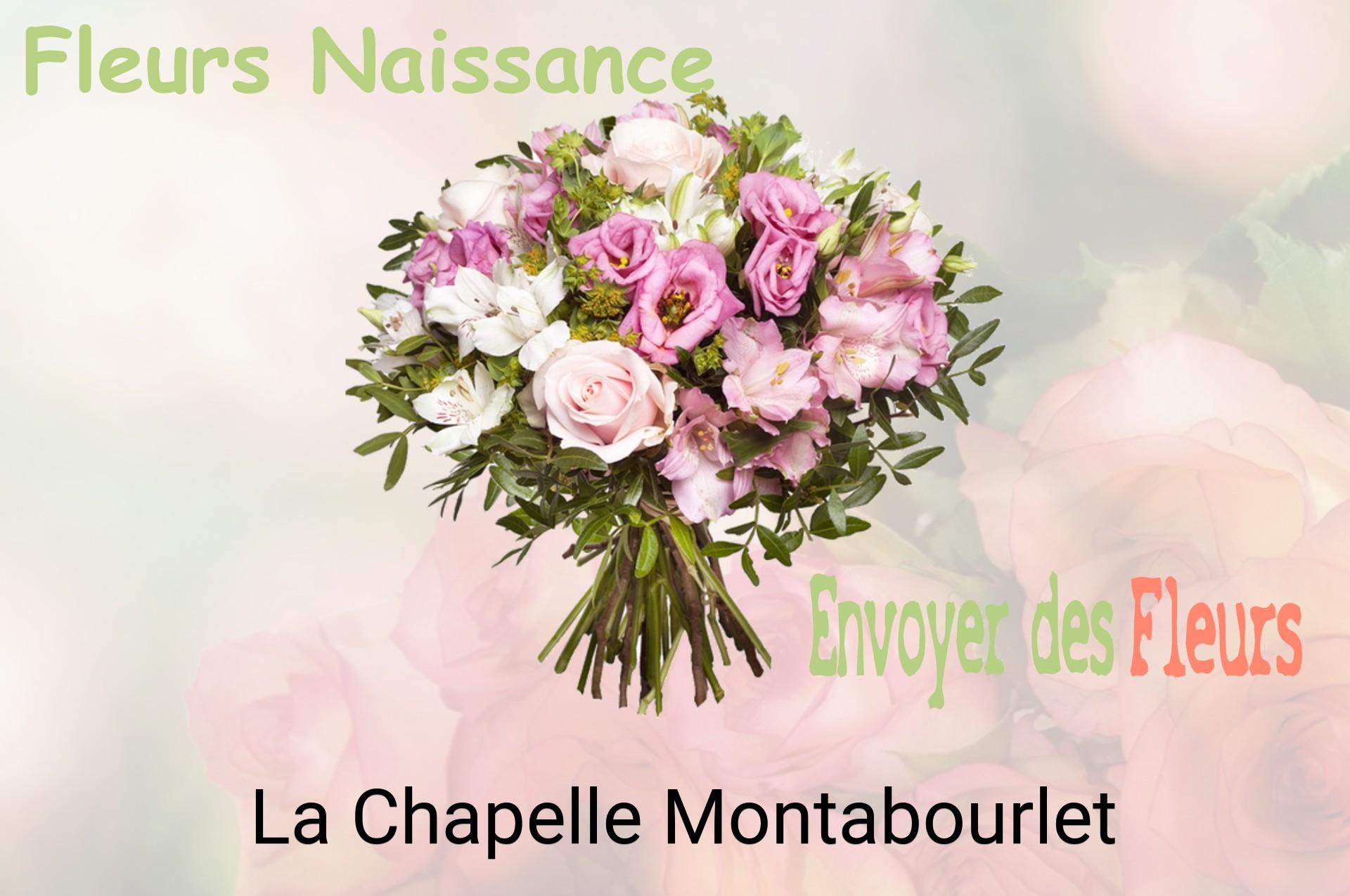 Bouquet de fleurs de naissance livré à La Chapelle-Montabourlet